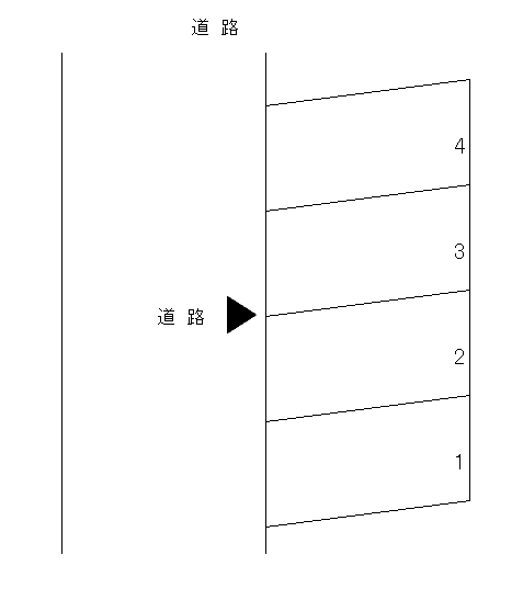 城西３丁目成田駐車場の駐車配置図