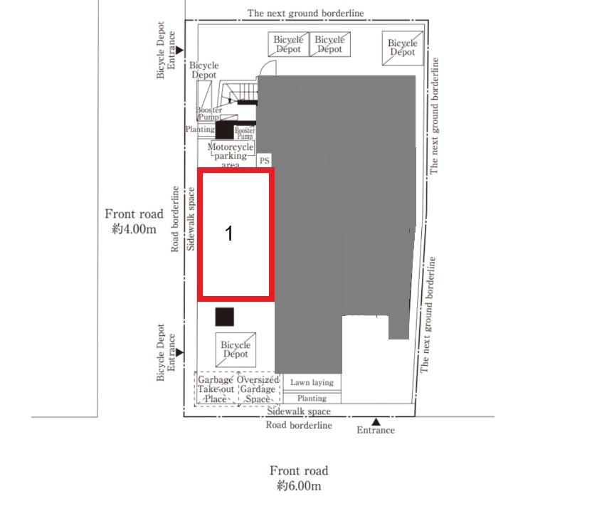 Ｌｏｇ三ノ輪の駐車配置図