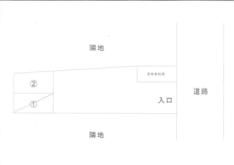 小根本中村第2駐車場の駐車配置図