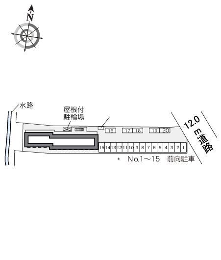 リベルラⅠ(33124)の駐車配置図
