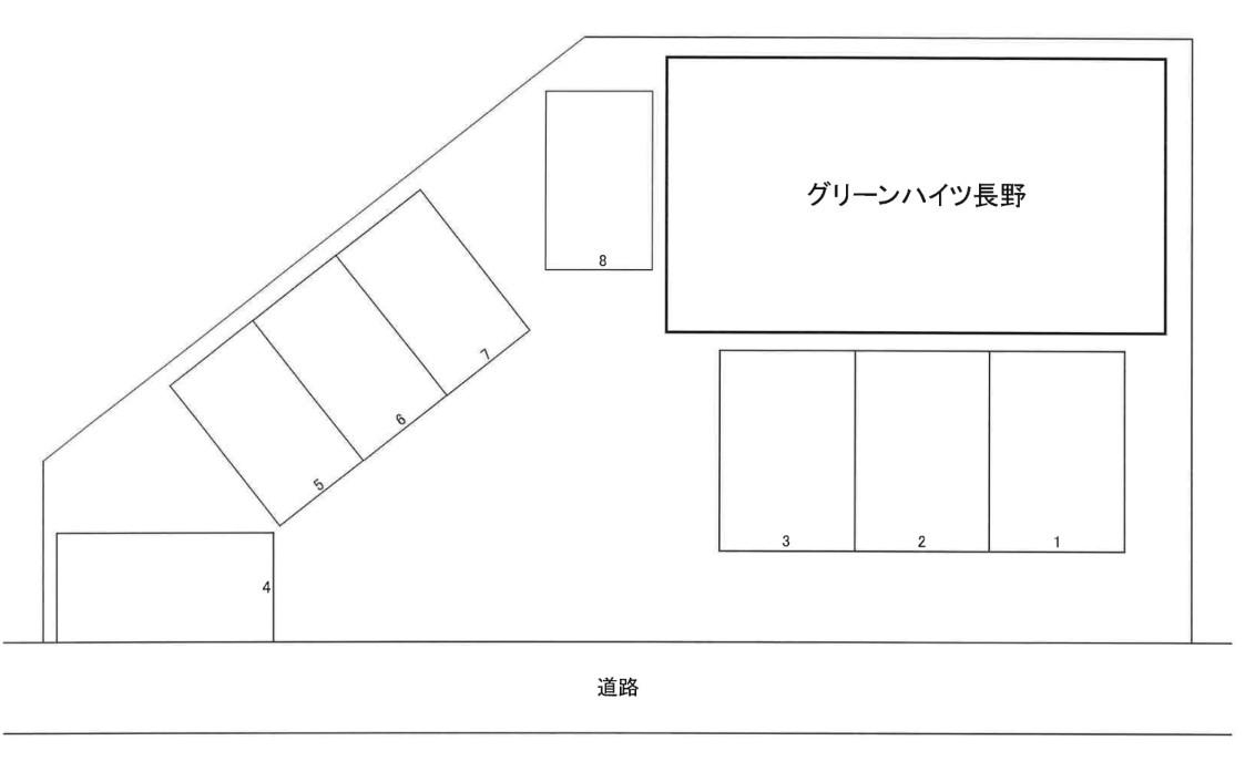 グリーンハイツ長野の駐車配置図