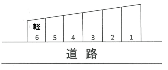 津嘉山パーキングの駐車配置図