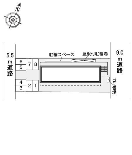 ボンジョルノ　ナカオ(30329)の駐車配置図