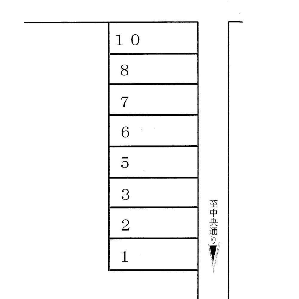 中央通パ－キングの駐車配置図