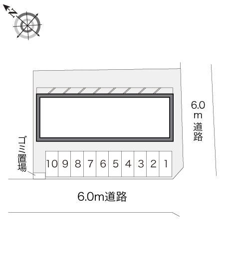 874(20480)の駐車配置図