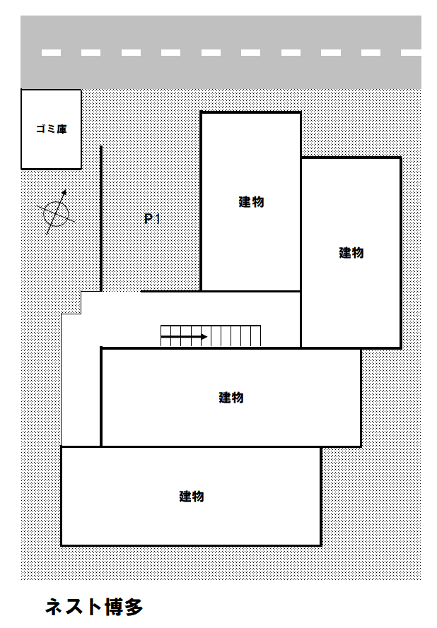 ﾈｽﾄ博多の駐車配置図