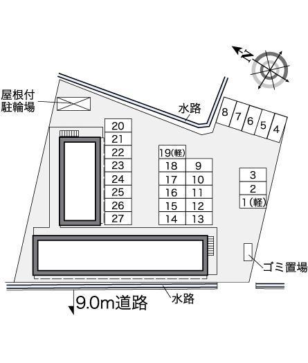 犀川２００６(27708)の駐車配置図