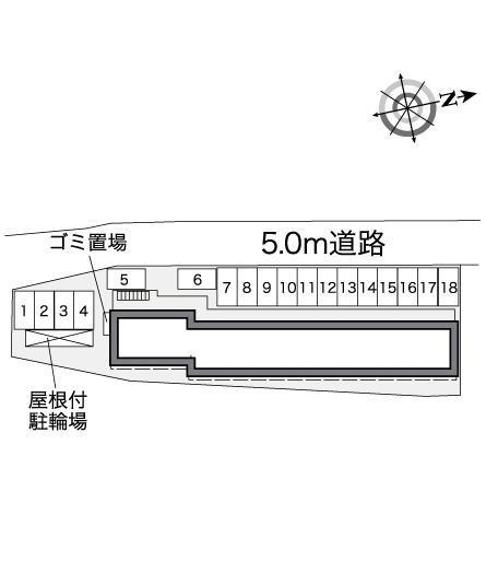 高砂荒井(39540)の駐車配置図