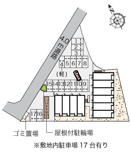 Ｌ栄谷(55468)の駐車配置図