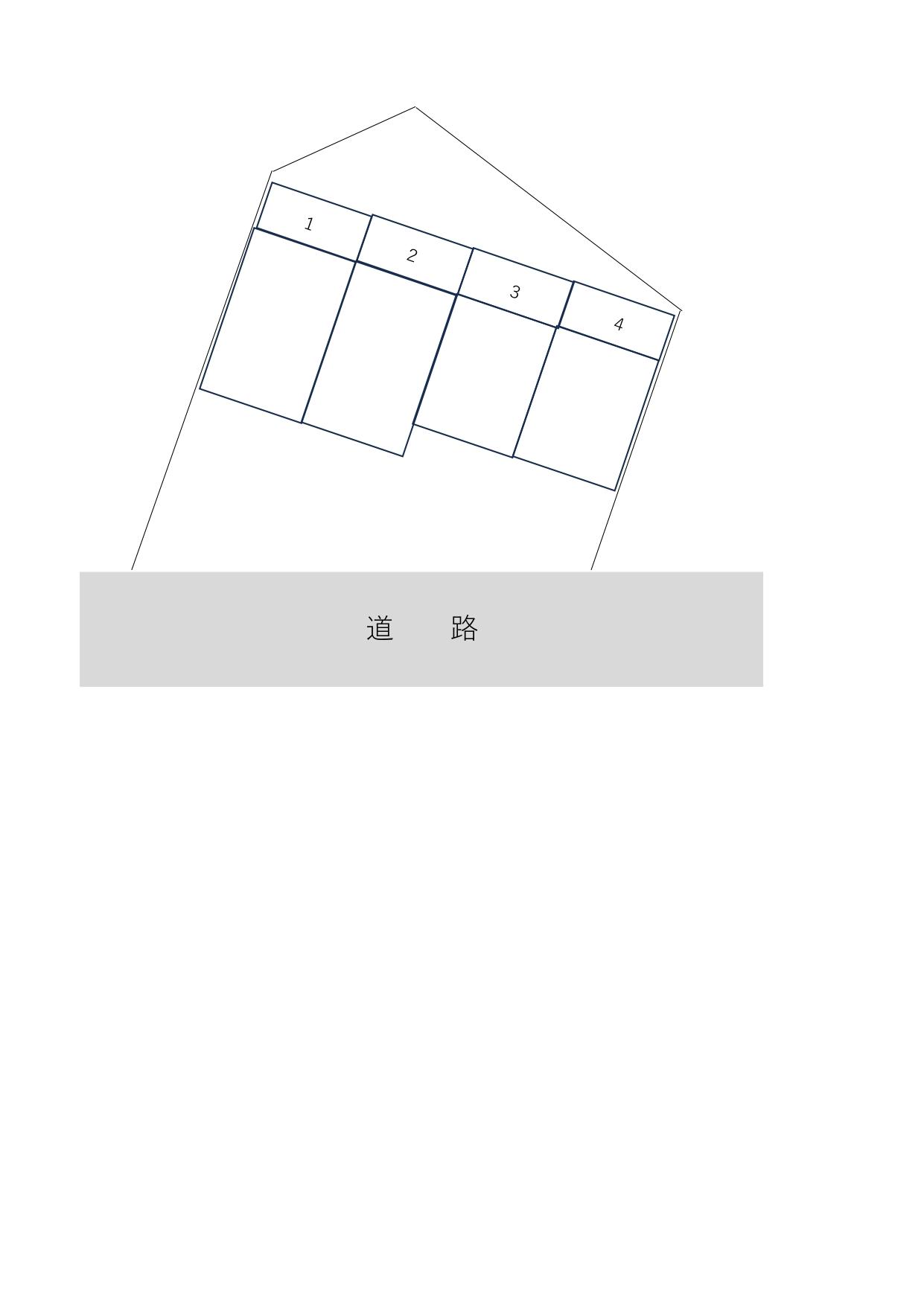 中一の沢FUJI駐車場の駐車配置図