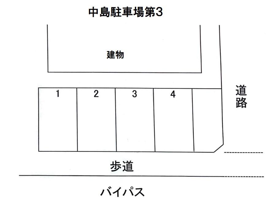 中島駐車場第３の駐車配置図
