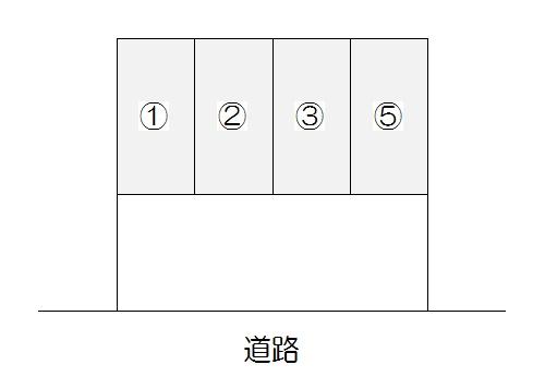 小松原駐車場の駐車配置図