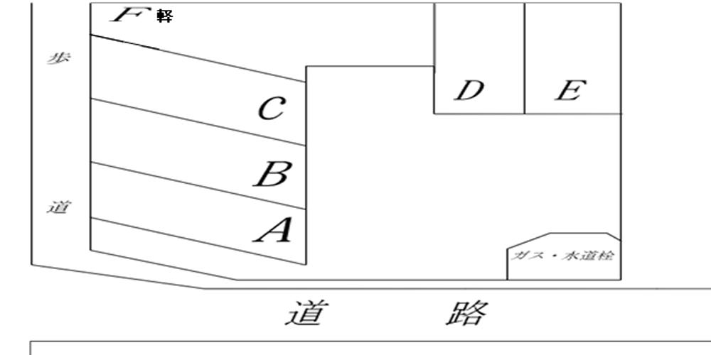 坂本光ヶ丘駐車場の駐車配置図