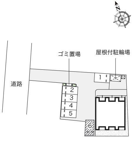 ヴィラグラン大手Ⅱ(53595)の駐車配置図