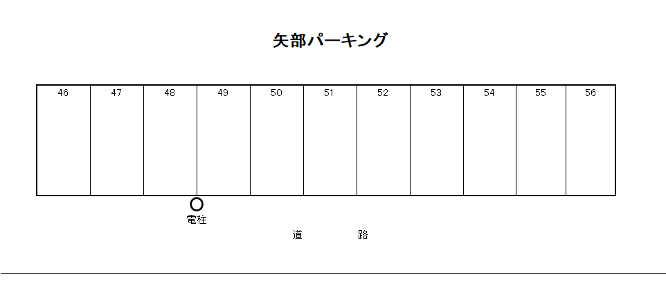 矢部パーキングの駐車配置図