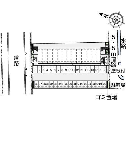 ラディエストⅡ(43923)の駐車配置図