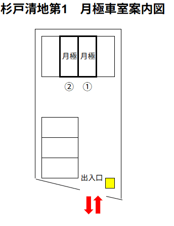 杉戸清地第１の駐車配置図