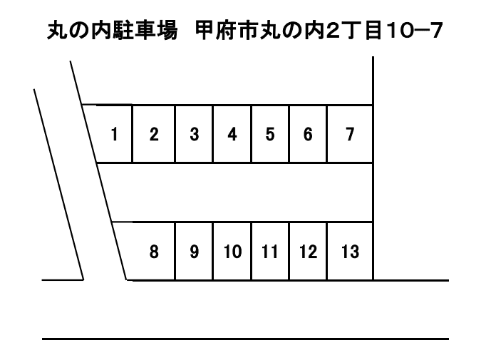 丸の内駐車場の駐車配置図