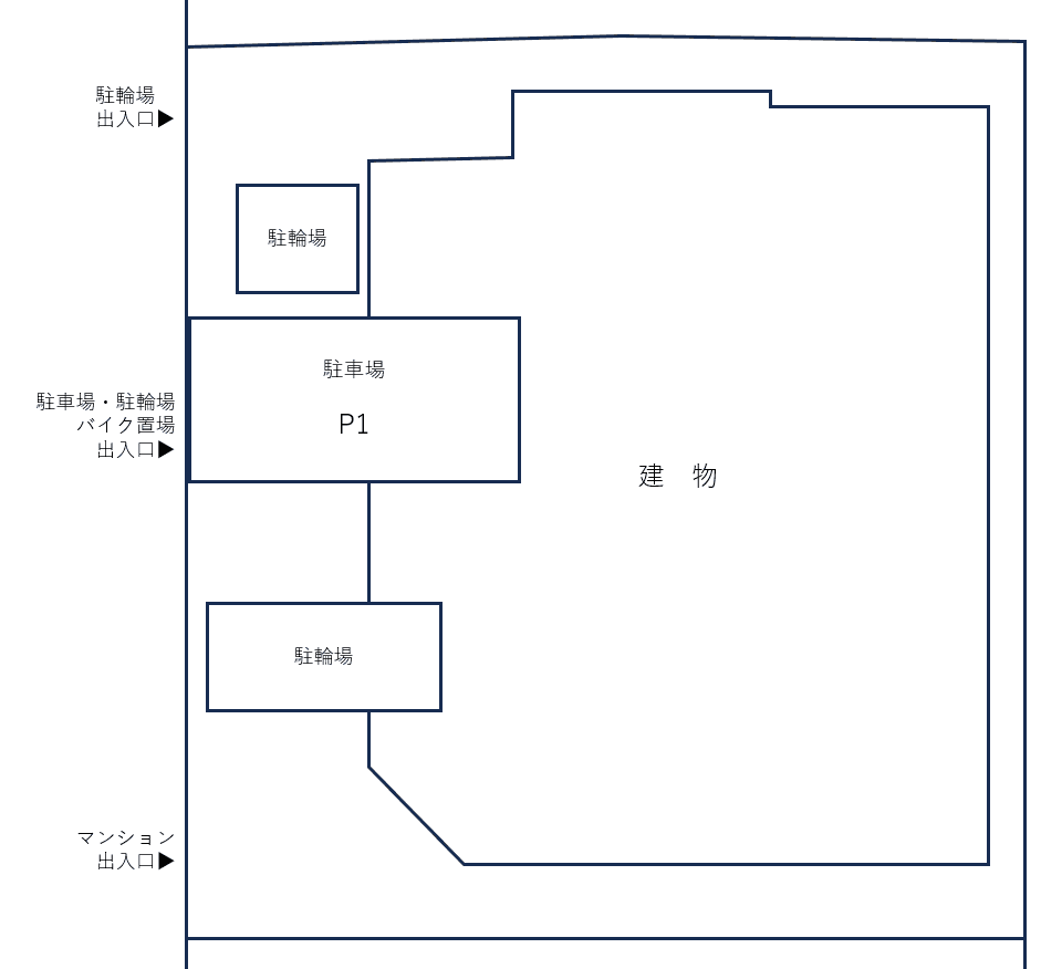 フュージョナル浅草の駐車配置図