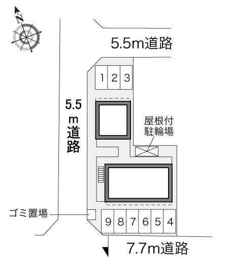 八星(33878)の駐車配置図