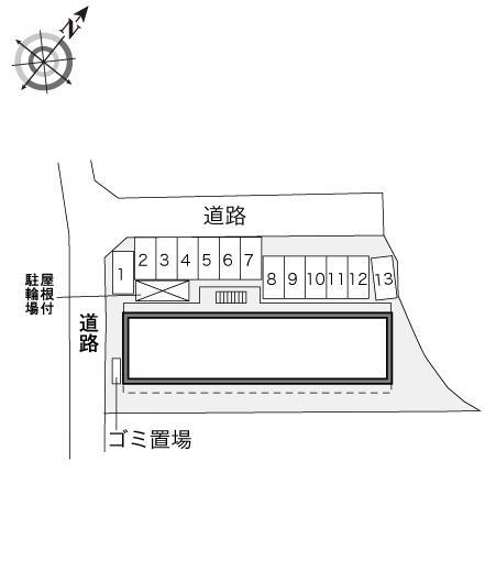 ＫＡＭＯＮ　Ⅴ(34143)の駐車配置図