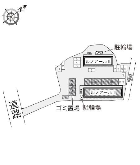 ルノアールⅠ(14702)の駐車配置図