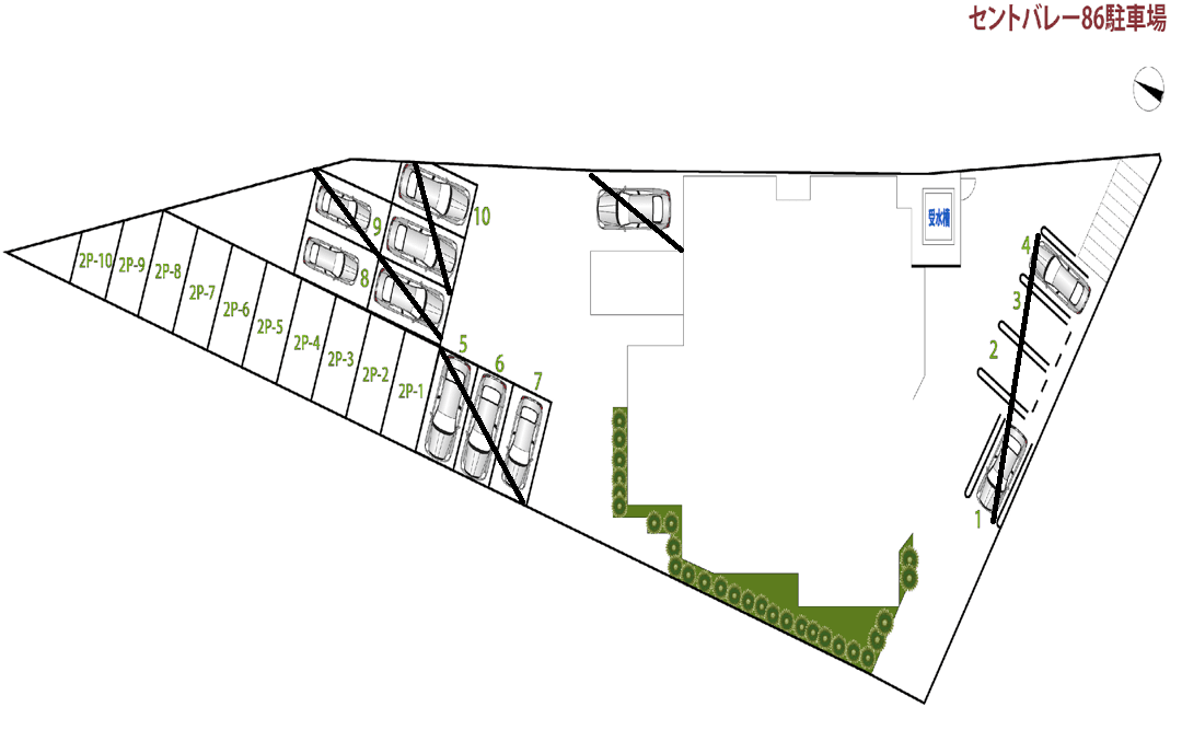 セントバレー８６の駐車配置図