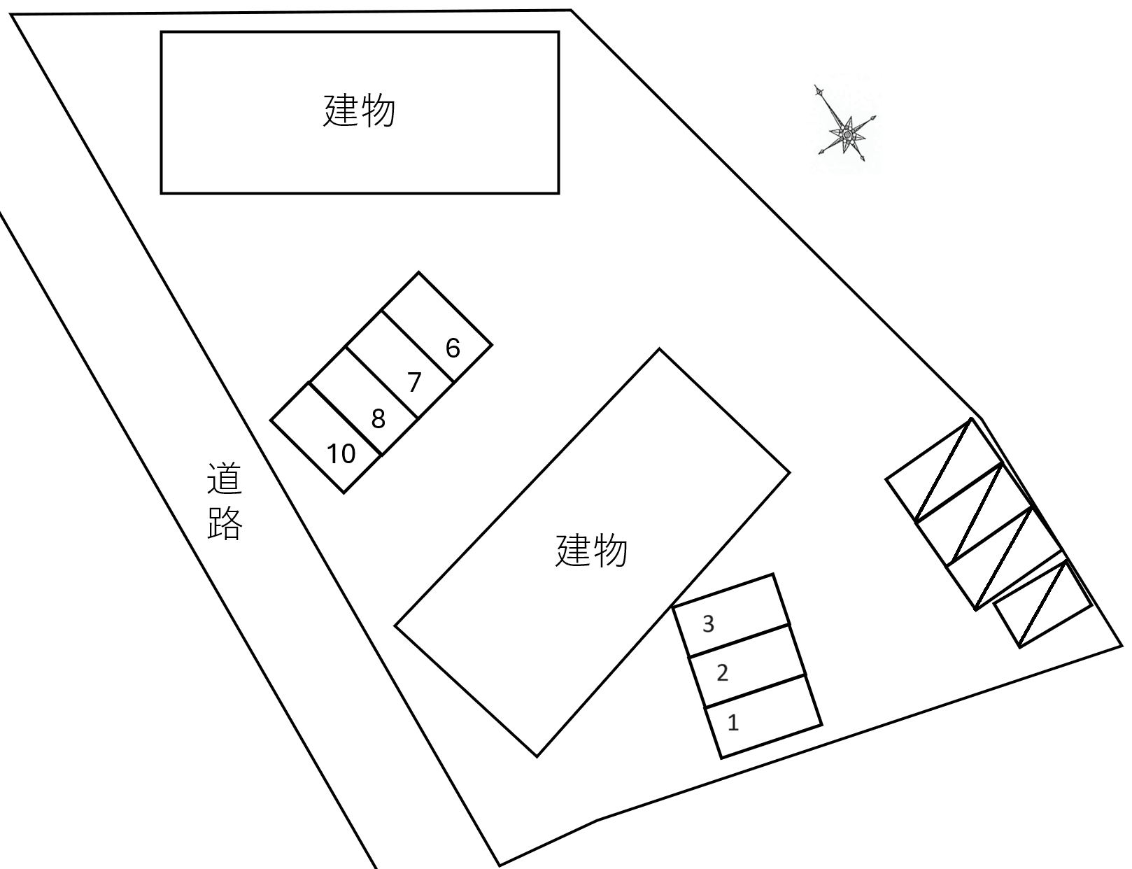 秋桜の駐車配置図