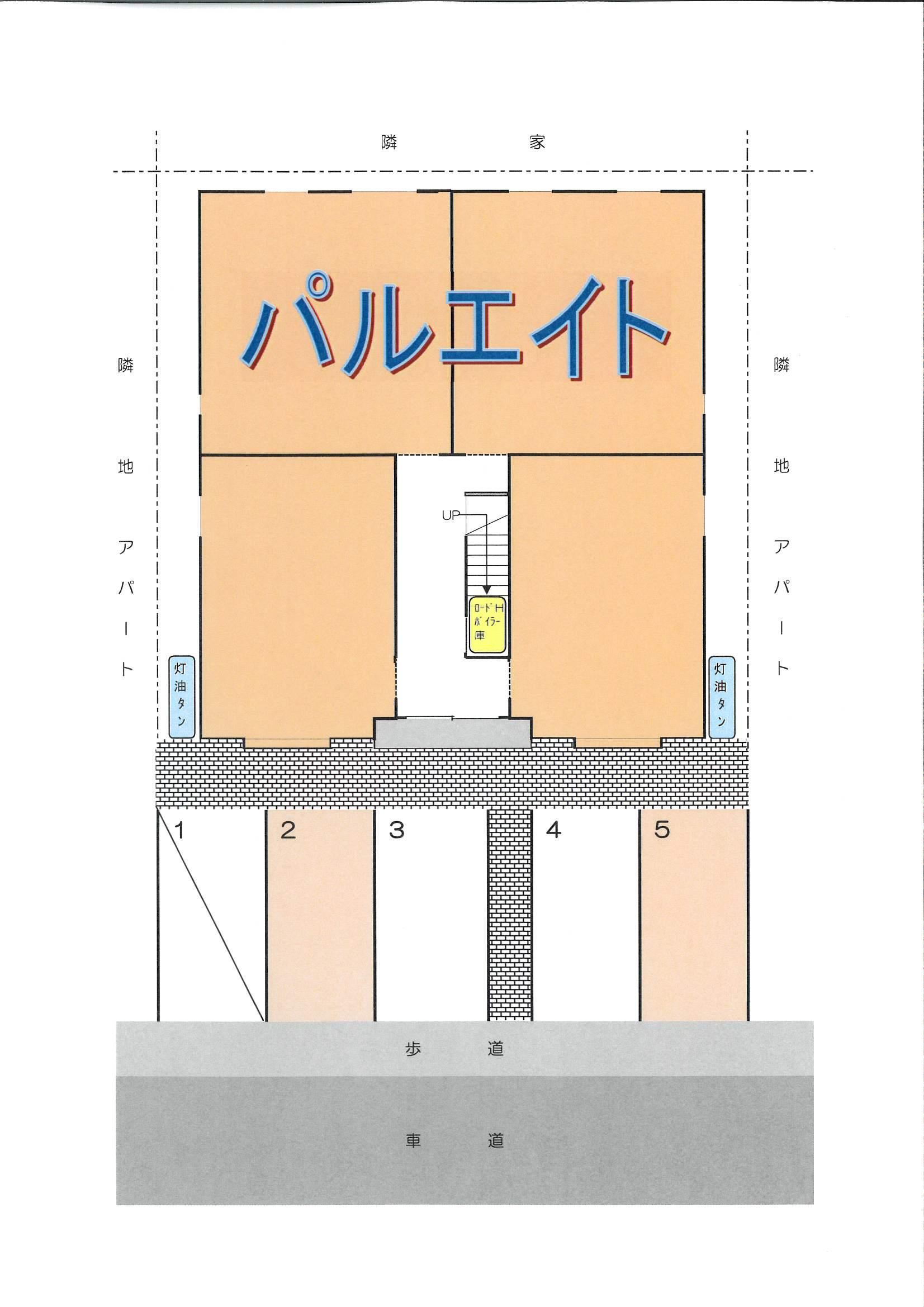 パルエイト月極駐車場の駐車配置図