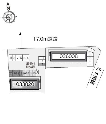 グランシャリオⅡ(33820)の駐車配置図
