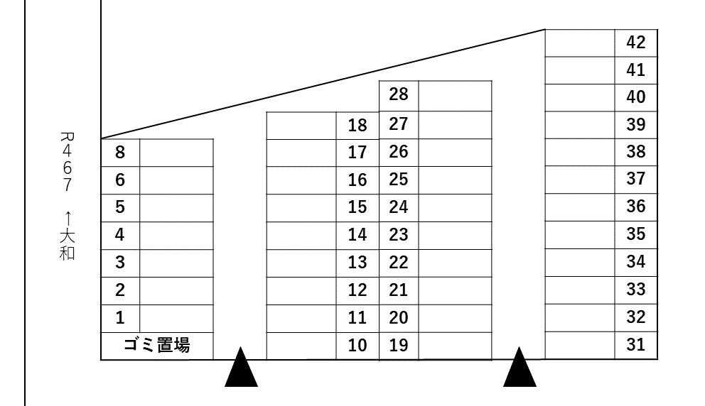 ＭＡＳＡ Ｐの駐車配置図