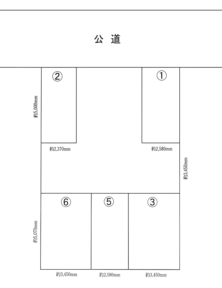 東垂水ガレージの駐車配置図