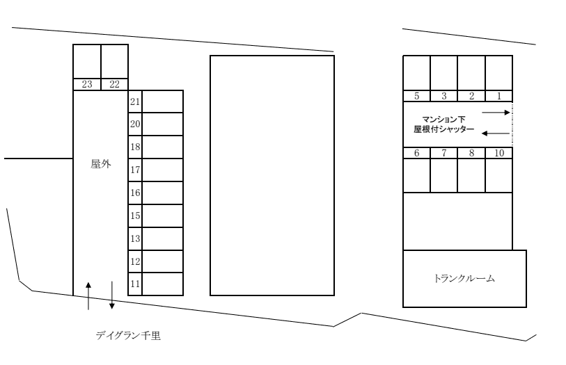デイグラン千里の駐車配置図