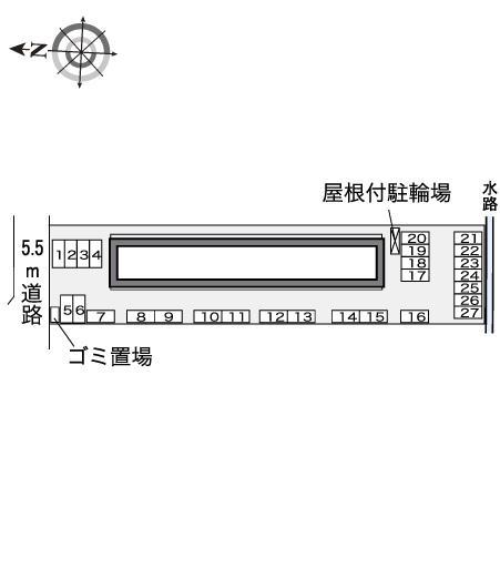 藤方(30631)の駐車配置図