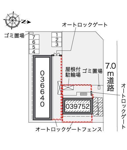 リバーサイド西水元Ⅱ(39752)の駐車配置図