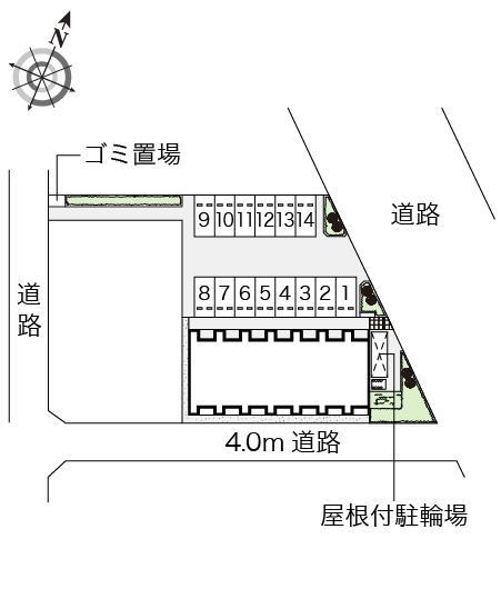 万寿(54752)の駐車配置図