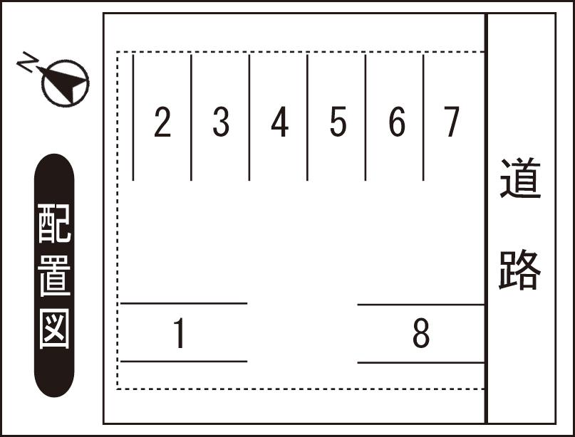 新保1丁目Ｍパーキングの駐車配置図