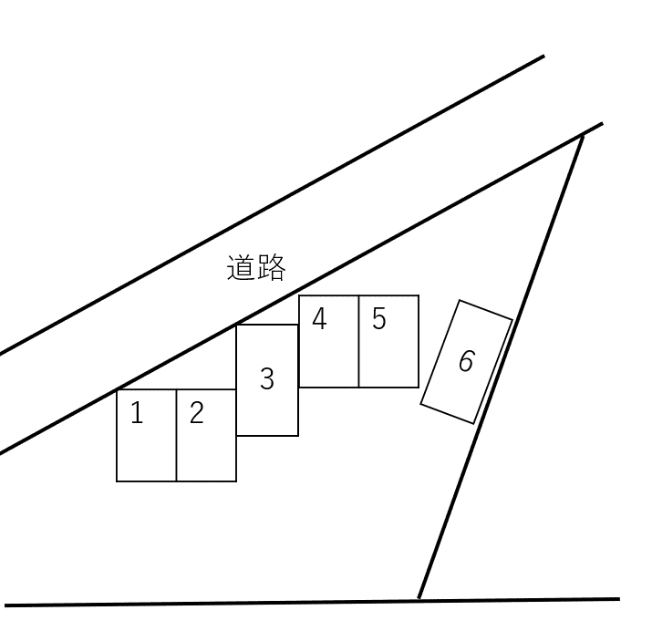 税務署前駐車場の駐車配置図
