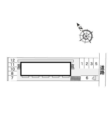 白浜第２(7664)の駐車配置図