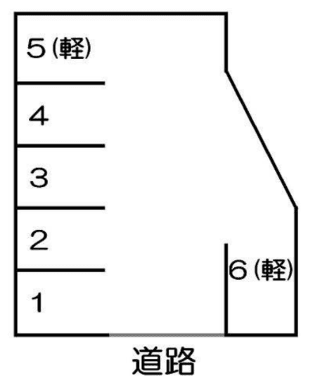 MZ駐車場の駐車配置図