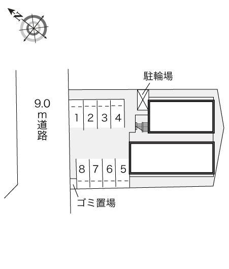 東岸和田(22026)の駐車配置図