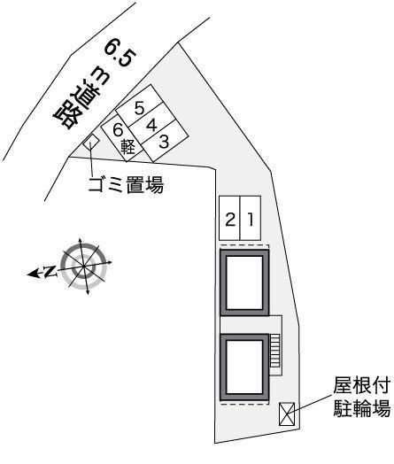 中田町(35527)の駐車配置図