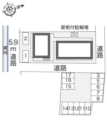 ことぶき(29869)　敷地外駐車場の駐車配置図