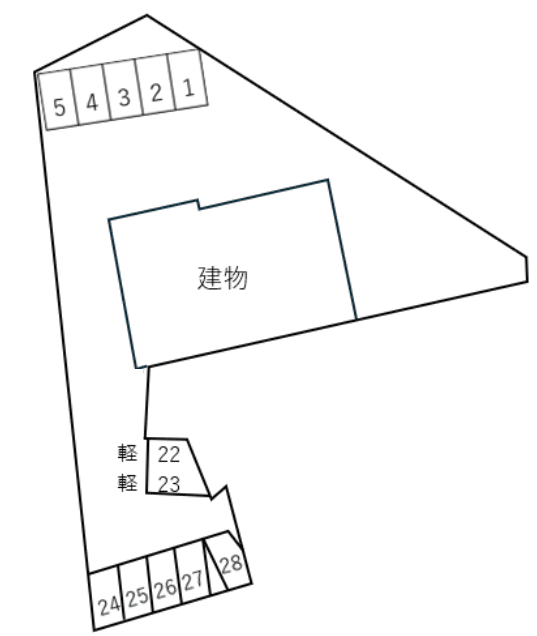 元町駐車場の駐車配置図