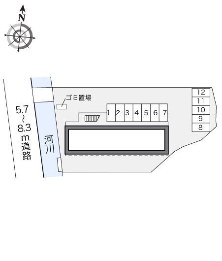 富士(16876)の駐車配置図