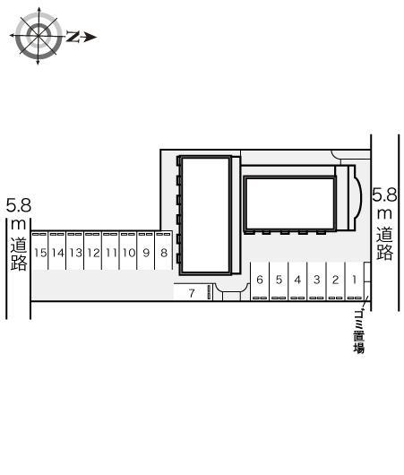 大和川(12898)の駐車配置図