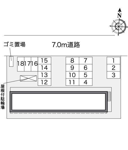 フォレー(36172)の駐車配置図