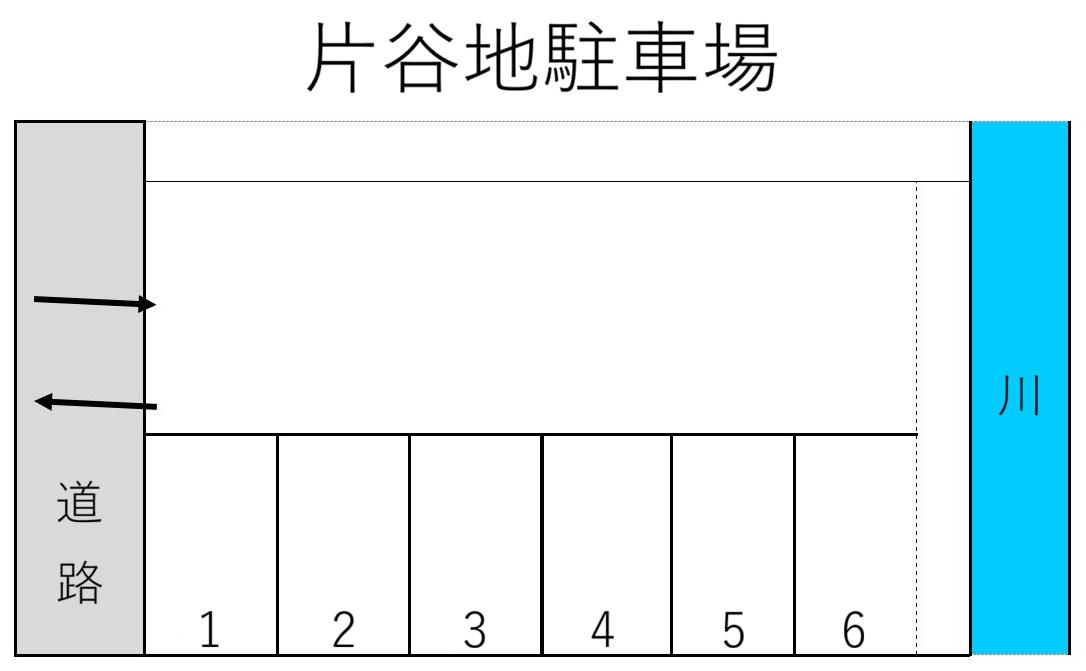 片谷地駐車場 No.16の駐車配置図