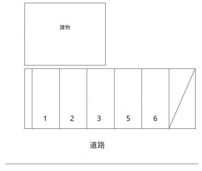 湯田駐車場の駐車配置図