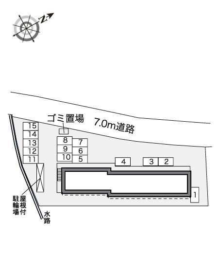 ポラリス(30346)の駐車配置図